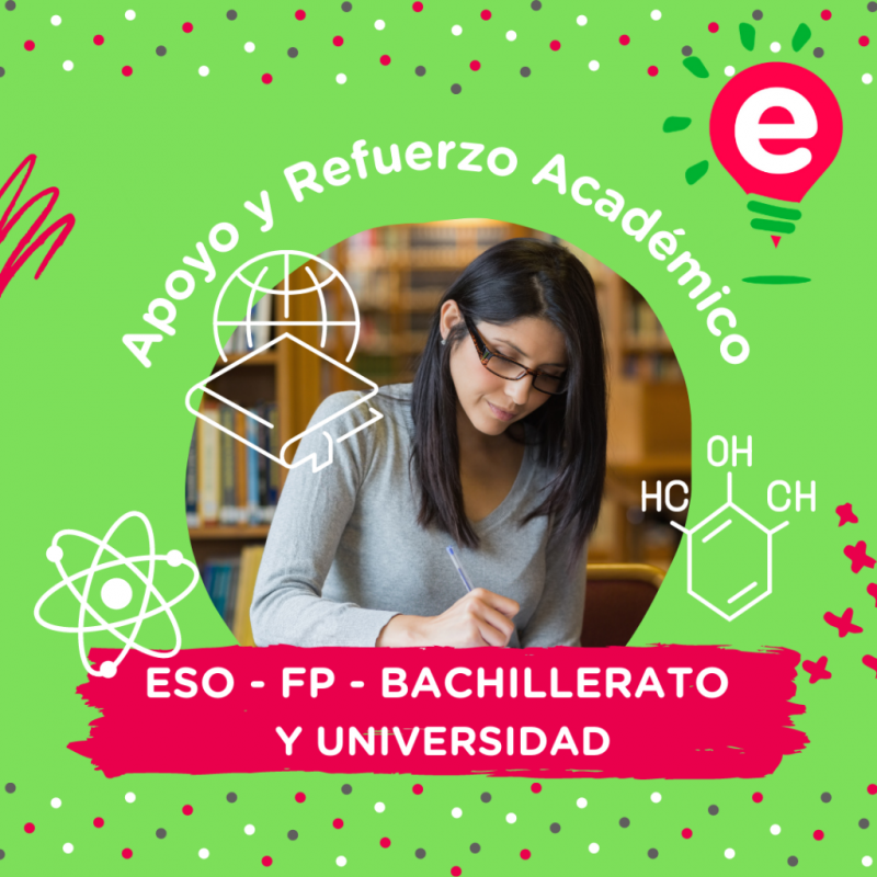 El mejor apoyo y refuerzo académico para ESO, FP, Bachillerato y Universidad
